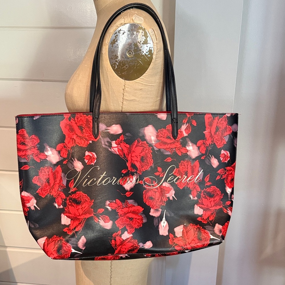 Victoria's Secret limited edition 2019  large red floral tote bag